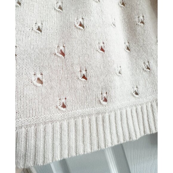 Inhabit Cashmere Pointelle Crew Neck, size XS - Picture 5 of 10